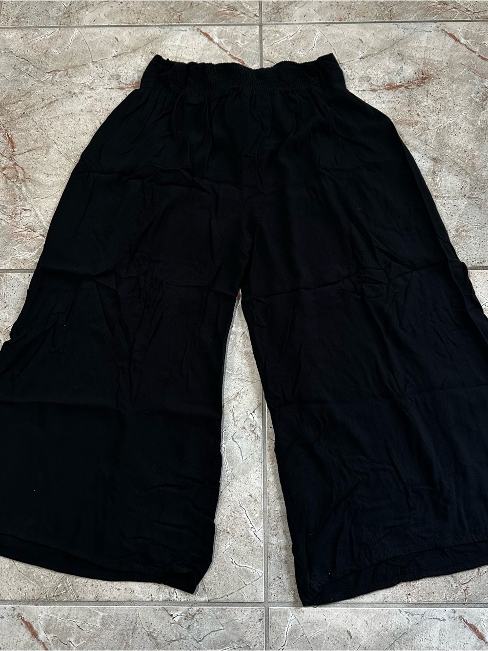 Boho Me Black Super Wide Leg Lounge Pants Size M - Picture 3 of 6